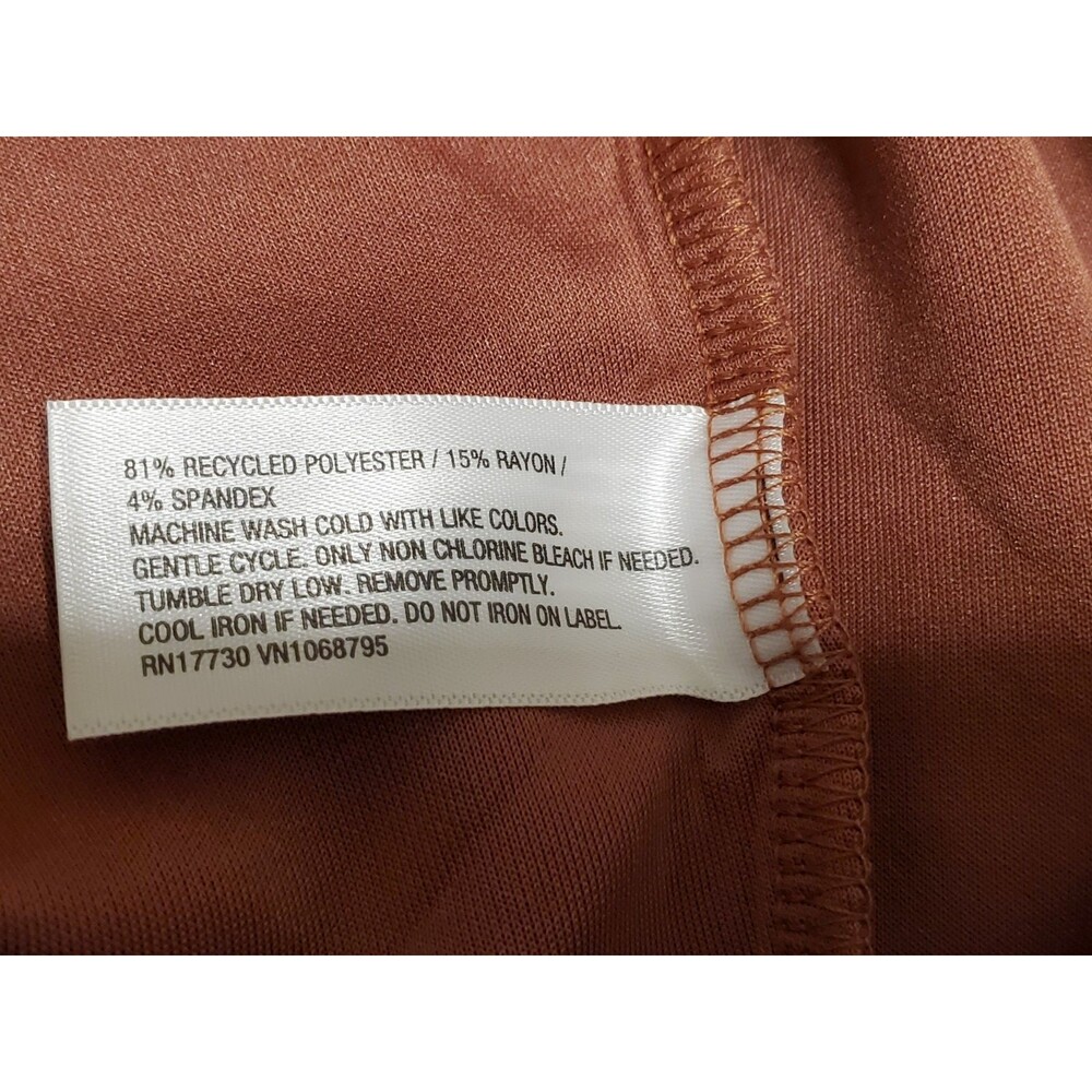 A New Day Women's Double Knit Zip Hoodie Sweatshirt Rust SIZE MEDIUM - NEW W/TAG - Picture 7 of 8